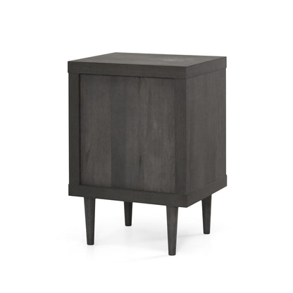 Nystrom - Wood Single Drawer Nightstand - Gray
