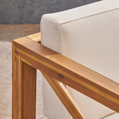 Brava - Modern Club Chair With Water Resistant Cushions - Beige