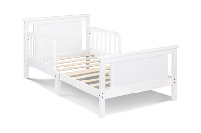 Connelly - Reversible Panel Toddler Bed - White, Rockport Gray