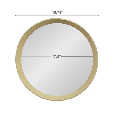 Transitional Decor Style Mango Wood Wall Mirror Wall Decor With Frame Of Solid Mango Wood For Bathroom, Entryway Console Lean Against Wall - Cream
