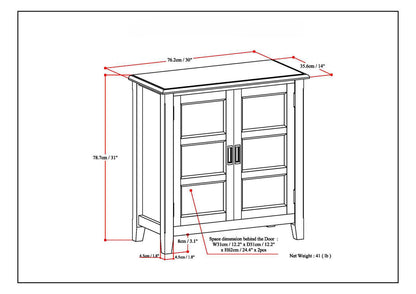 Burlington - Low Storage Cabinet - Black