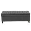 Juliana - Stylish Storage Ottoman With Extra Seating - Gray
