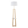 Cosmo - Shelf Contemporary / Glam Floor Lamp - Gold