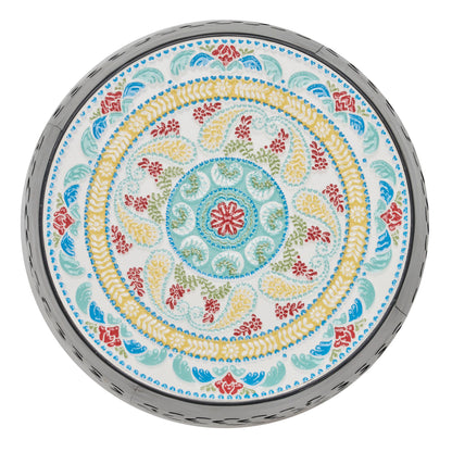 Ruby - Modern Mosaic Side Table - Black