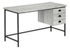 Computer Desk For Home Office, Laptop, Storage Drawers, Contemporary And Modern - Gray