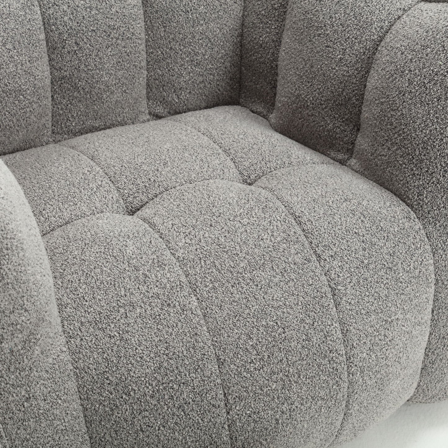 Soft Bean Bag Chair With High Resilient Foam (Chips) - Gray