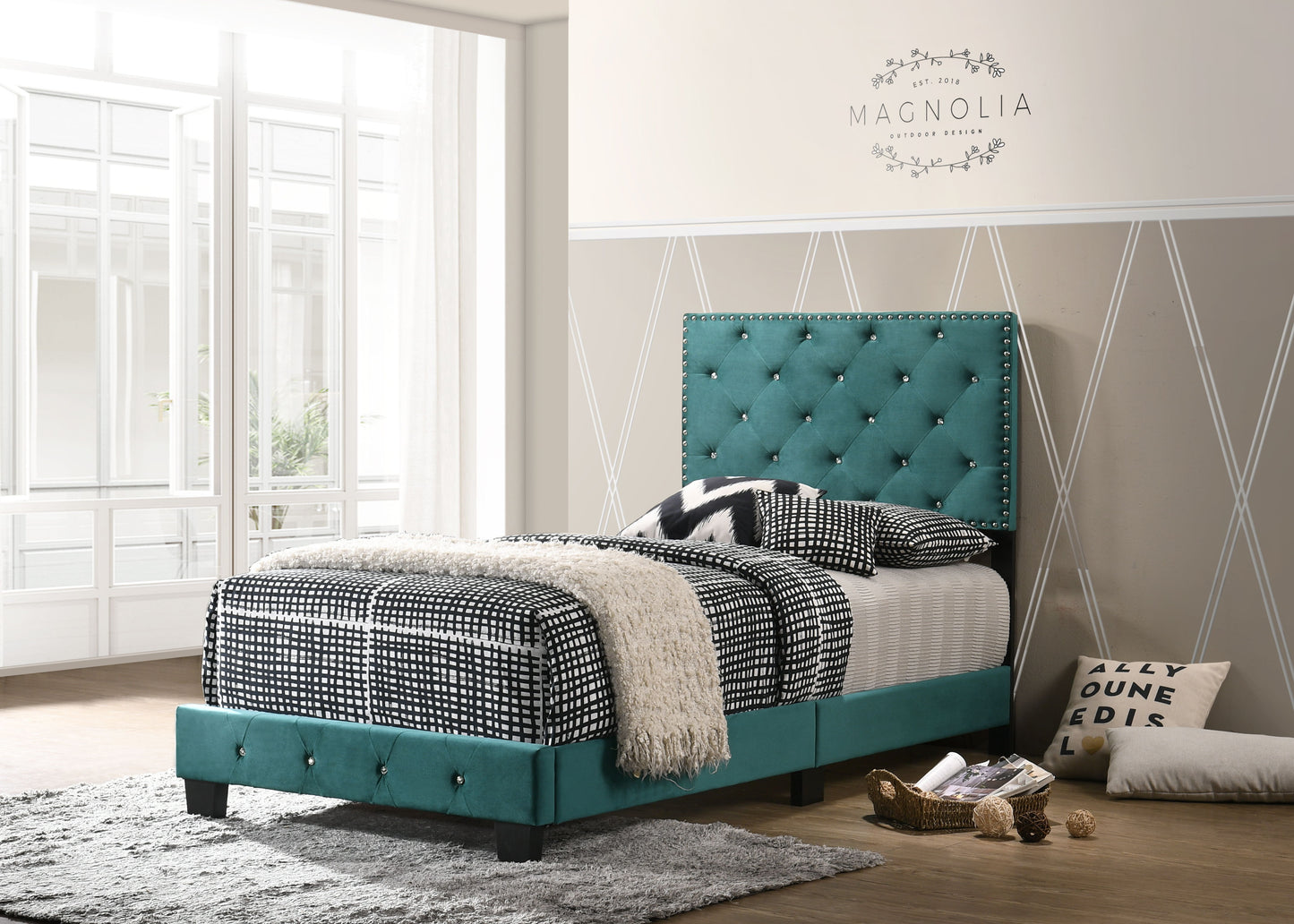 Suffolk - Twin Bed - Green