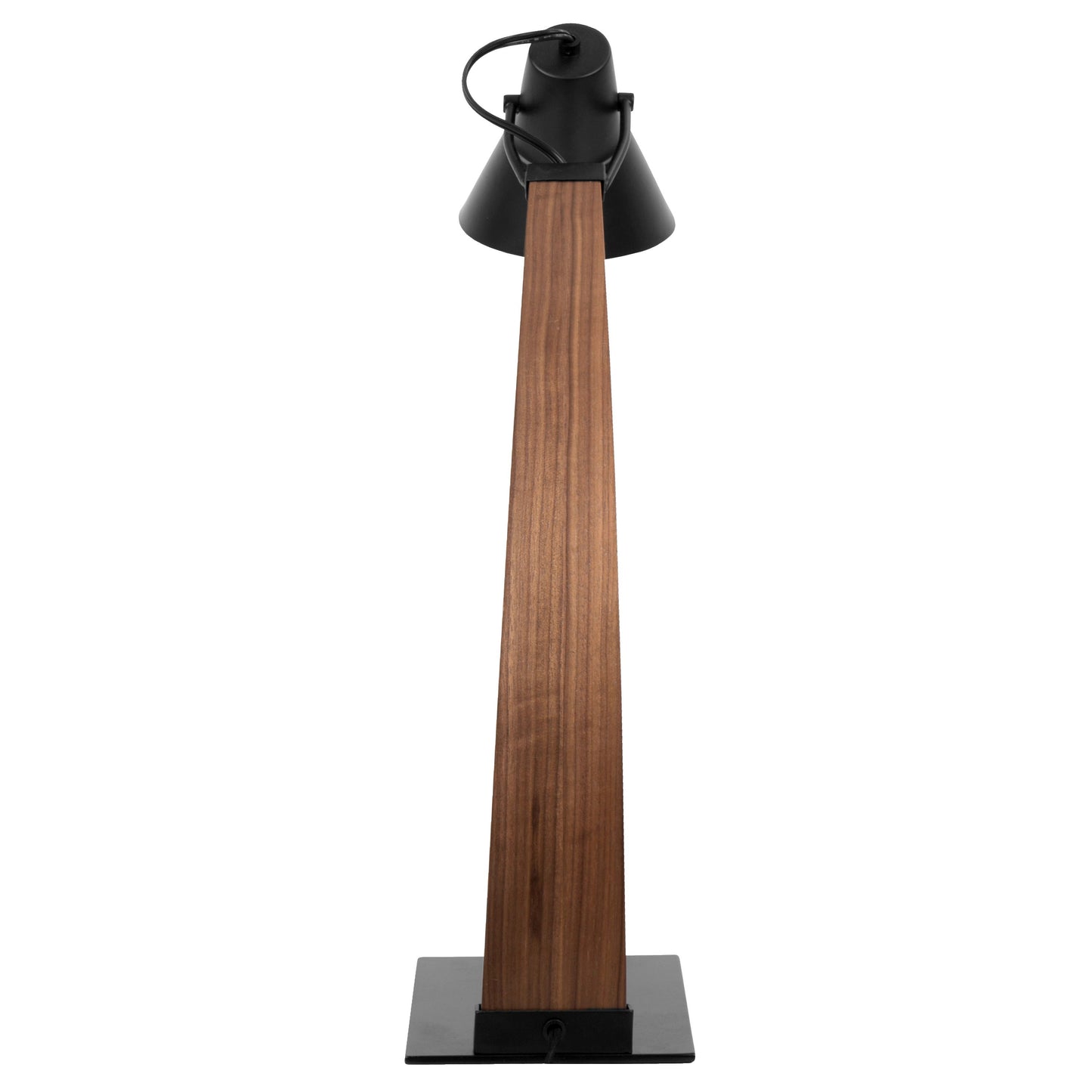 Noah - Mid-Century Modern Table Lamp - Walnut / Black