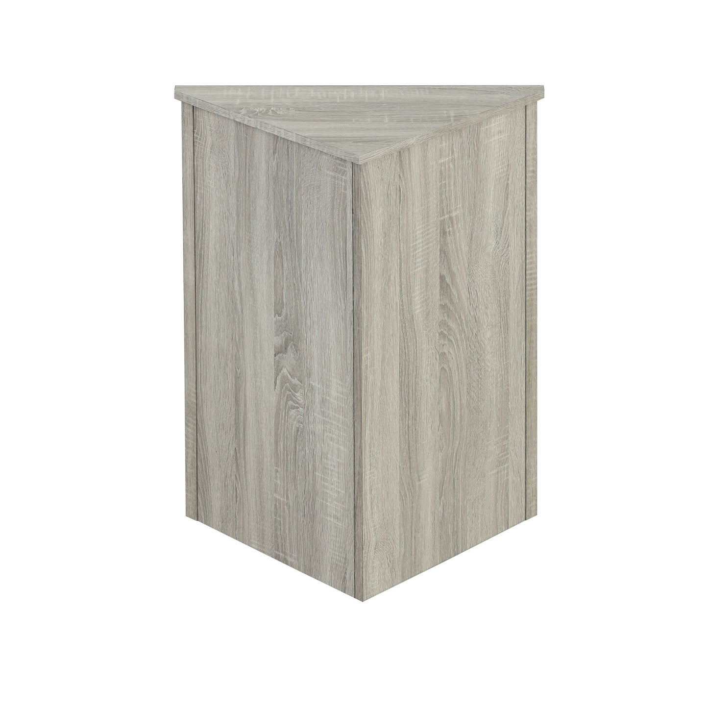 Triangle Bathroom Storage Cabinet With Adjustable Shelves, Freestanding Floor Cabinet For Home Kitchen - Oak
