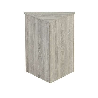 Triangle Bathroom Storage Cabinet With Adjustable Shelves, Freestanding Floor Cabinet For Home Kitchen - Oak