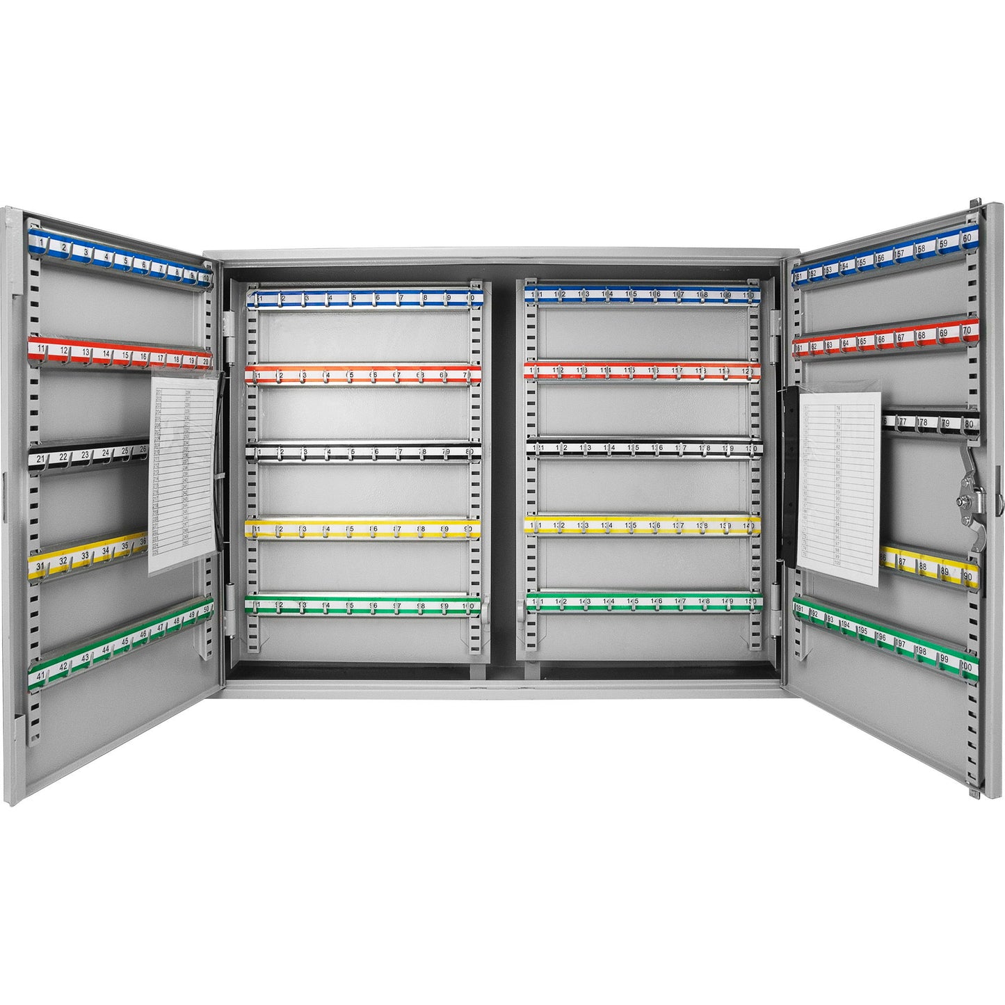 400 Key Adjustable Key Cabinet With Key Lock - Gray