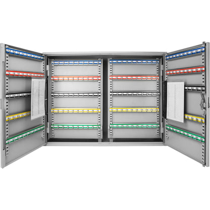 400 Key Adjustable Key Cabinet With Key Lock - Gray