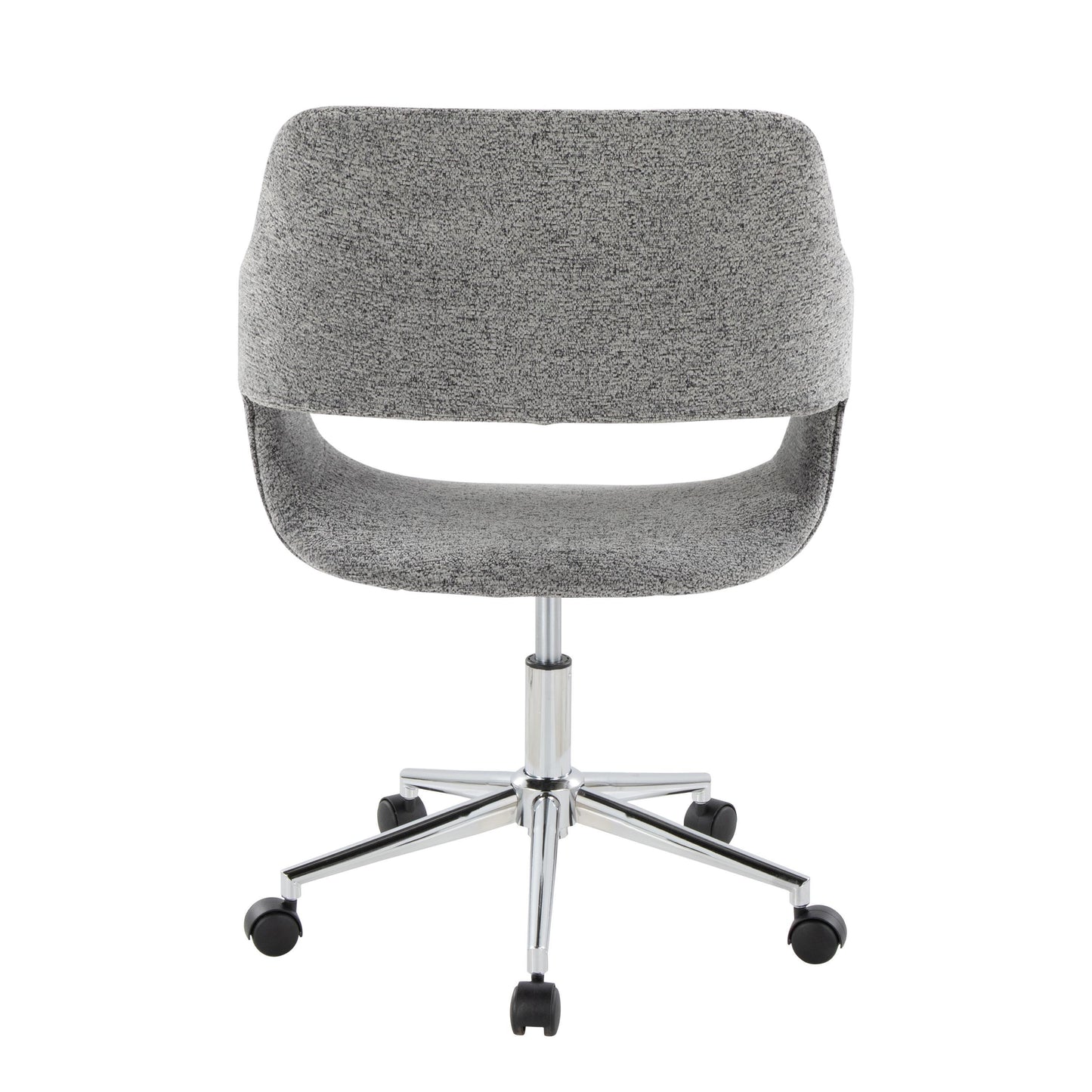 Margarite - Contemporary, Task Chair - Chrome / Gray