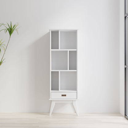 Draper - Mid Century Bookcase And Storage Unit - White