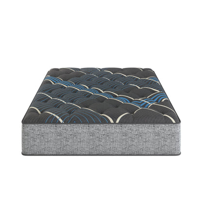 Comfort Care - 14" King Size Hybrid Mattress, Medium Comfort - Gray / Blue