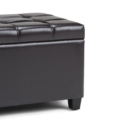Sienna - Storage Ottoman Bench - Tanners Brown