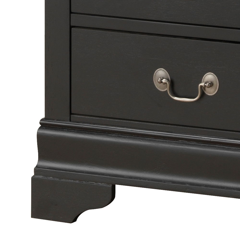 Elegant Traditional Lingerie Chest - Black