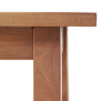 Kinesis - Outdoor Side Table With Slatted Top And Wood Frame - Teak