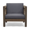 Brava - Modern Club Chair With Water Resistant Cushions - Gray