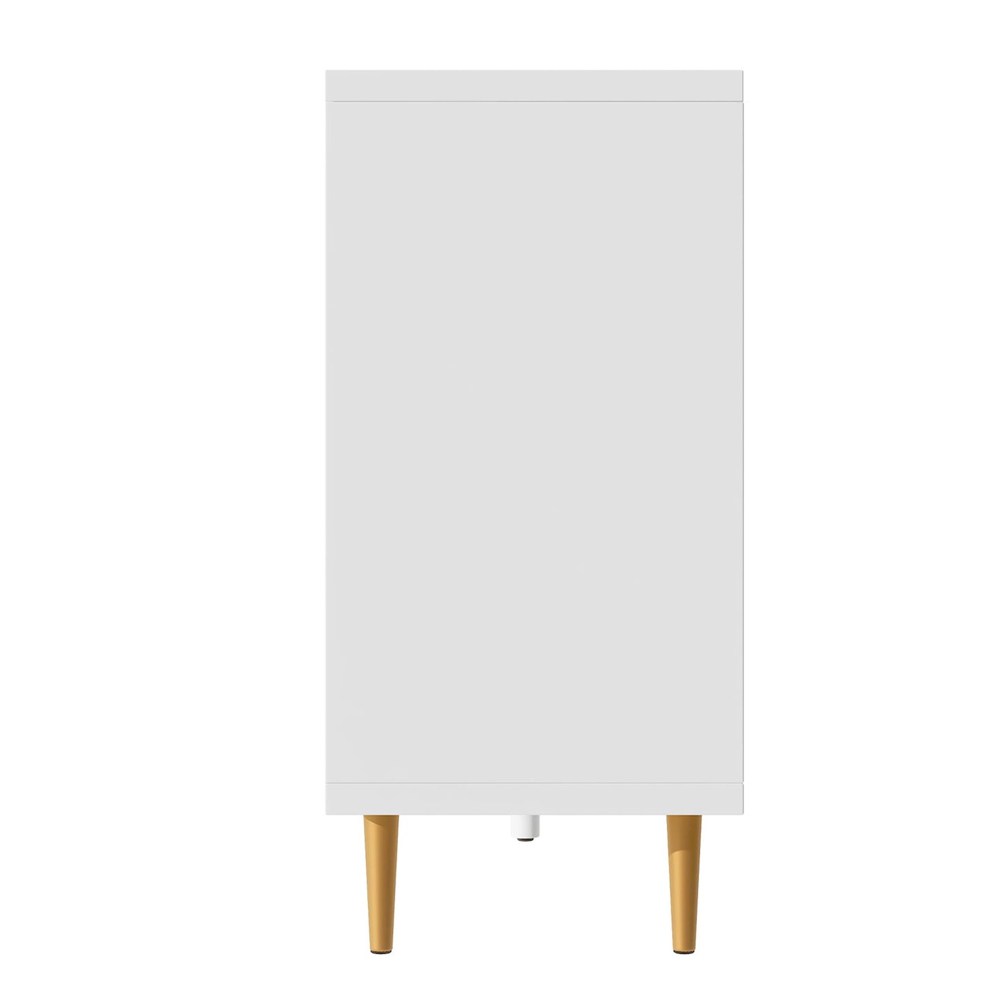 Modern TV Stand With 3 Doors And Adjustable Shelves For Living Room, Fits TVs Up To 70" - White