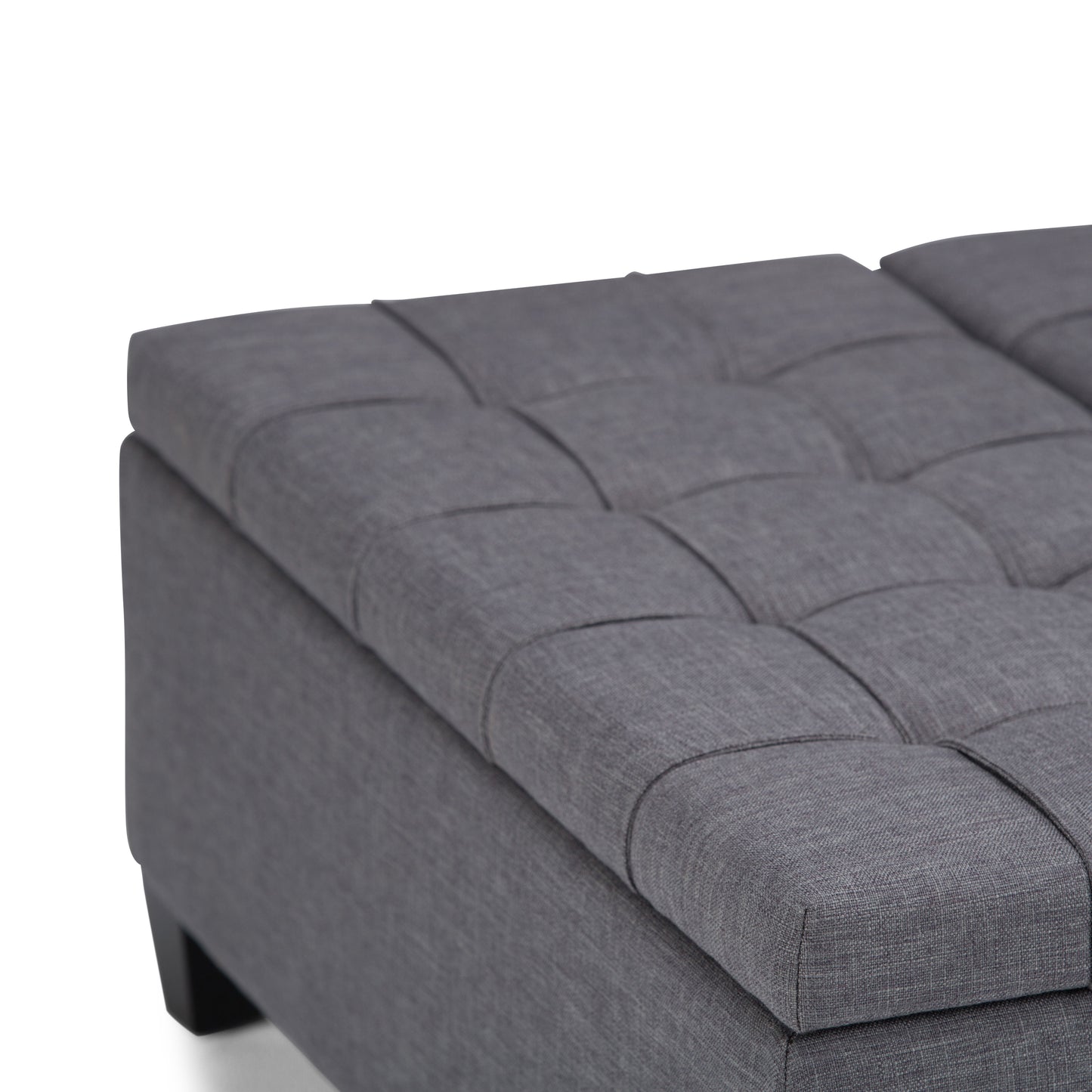 Harrison - Coffee Table Storage Ottoman - Slate Gray