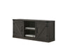 Salma - Wide TV Stand With 2 Open Shelves And 2 Cabinets - Dark Gray