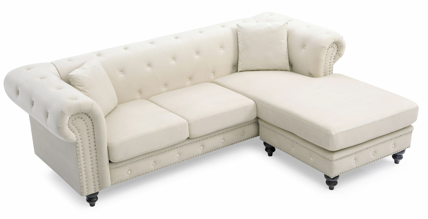 Nola - Sofa Chaise - Ivory