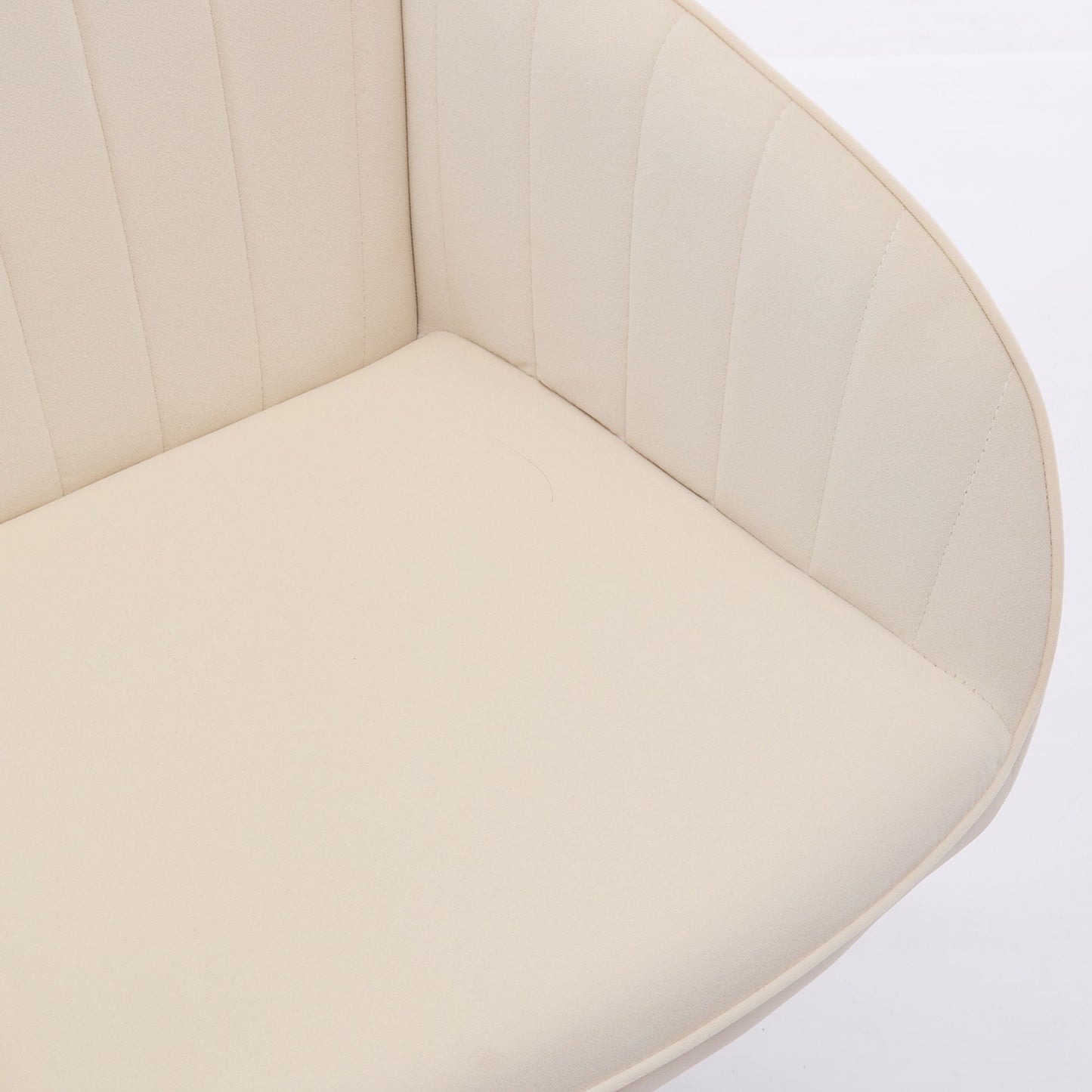Ergonomic Swivel Office Chair, Adjustable And Comfortable - Beige
