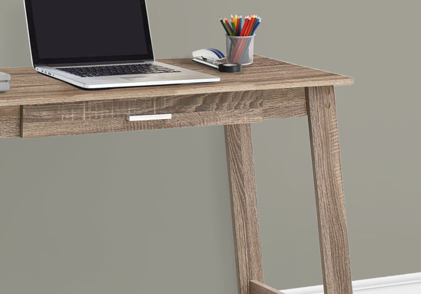 Computer Desk For Home Office, Laptop, Storage Drawers, Contemporary & Modern - Taupe