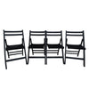Folding Special Event Chairs, Foldable Style (Set of 4) - Black