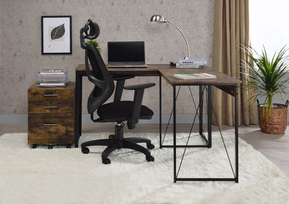 Zaidin - Writing Desk - Weathered Oak / Black
