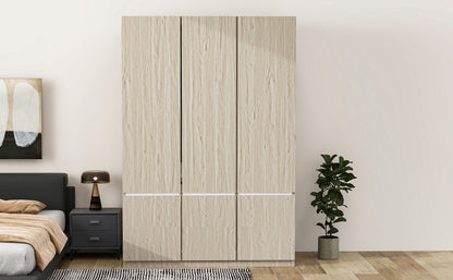 6 Doors Wardrobe Storage For Bedroom - Nature