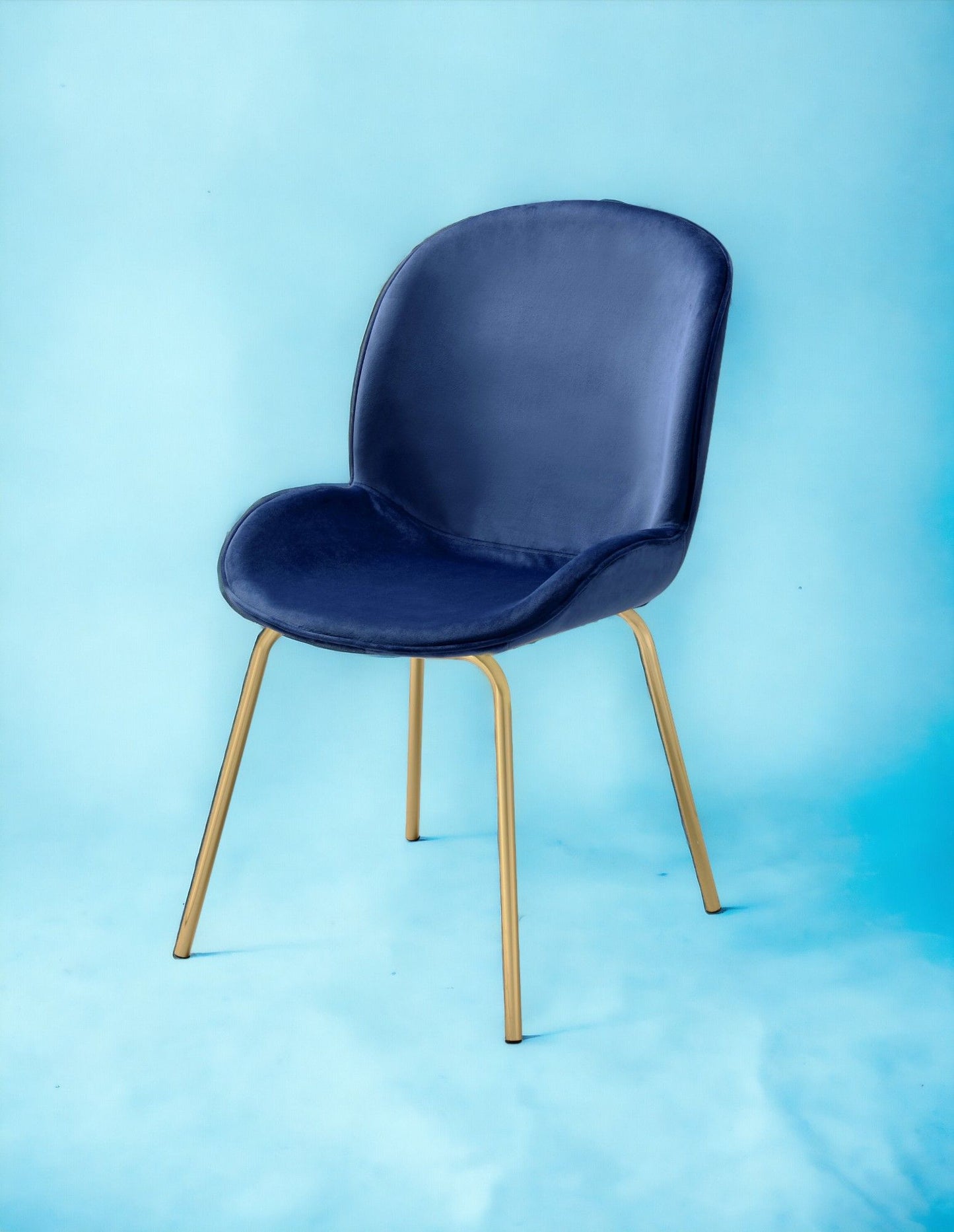 Chuchip - Side Chair (Set of 2) - Blue / Gold