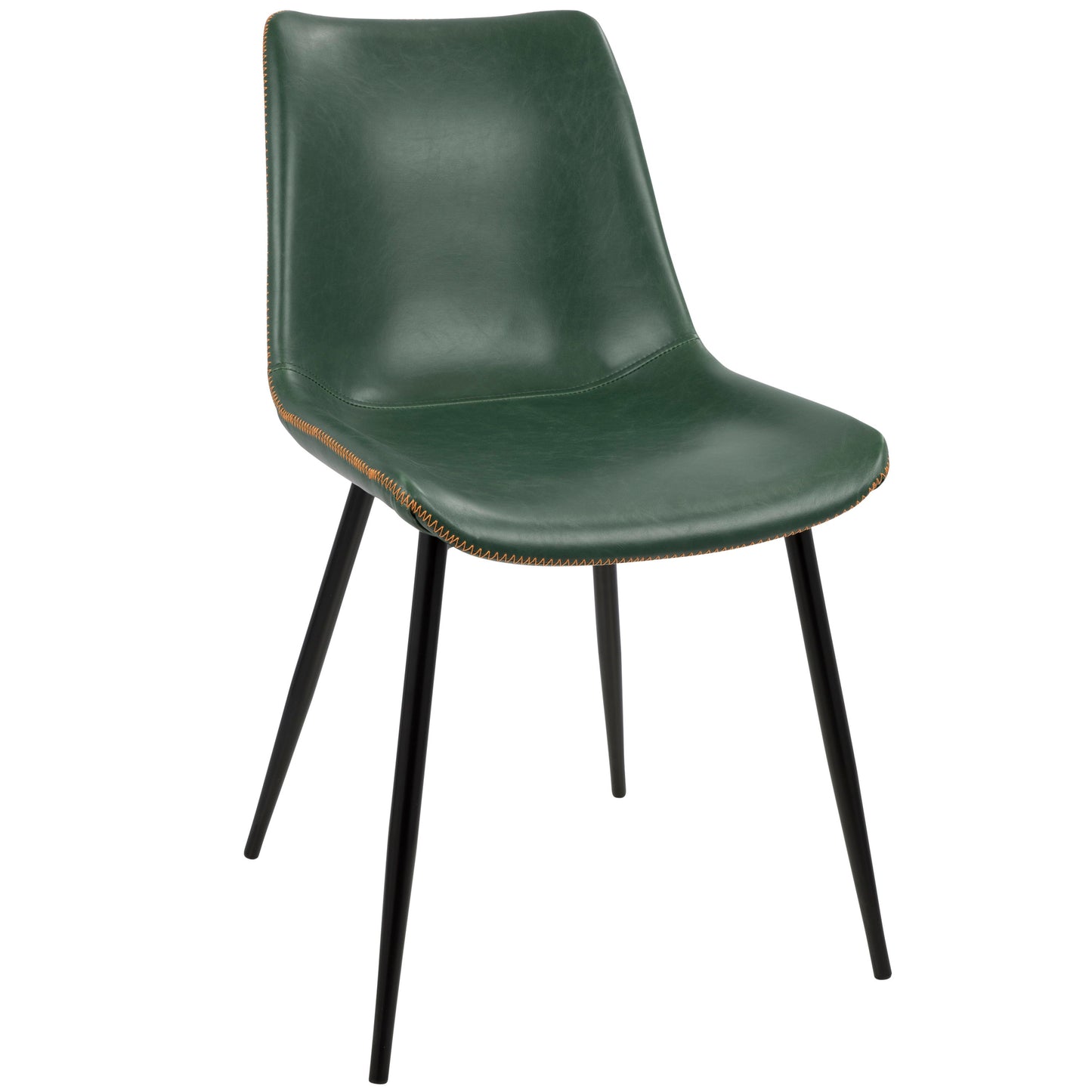 Durango - Industrial Dining Chair (Set of 2) - Black / Green Vintage