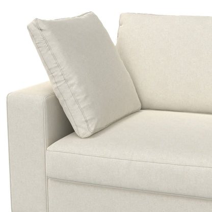 Charlie - Deep Seater Sofa, Upholstered - Cream