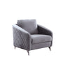 Sofia - Velvet Modern Chic Accent Armchair - Gray