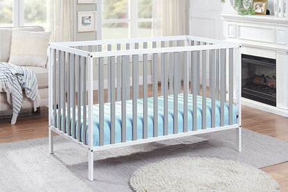 Deux - Remi 3 In 1 Convertible Island Crib - White / Gray