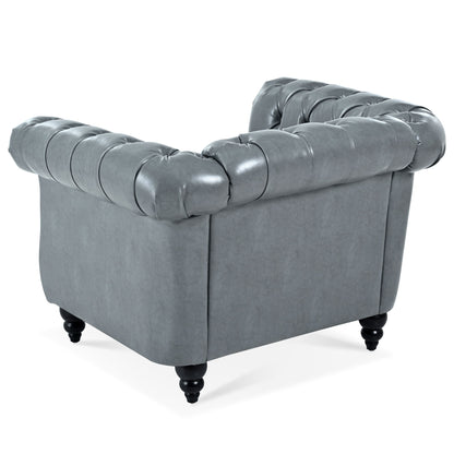 1 Seater Sofa For Living Room - Gray