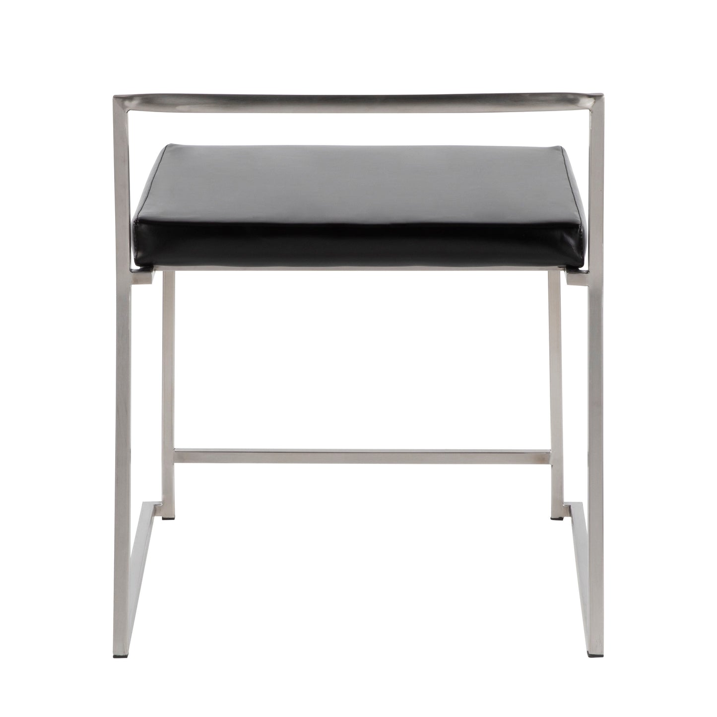 Fuji - Contemporary Stackable Dining Chair (Set of 2) - Black