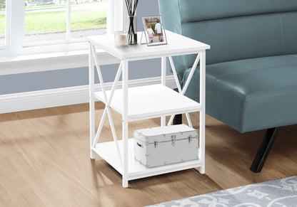 Accent Table, Side Contemporary And Modern - White