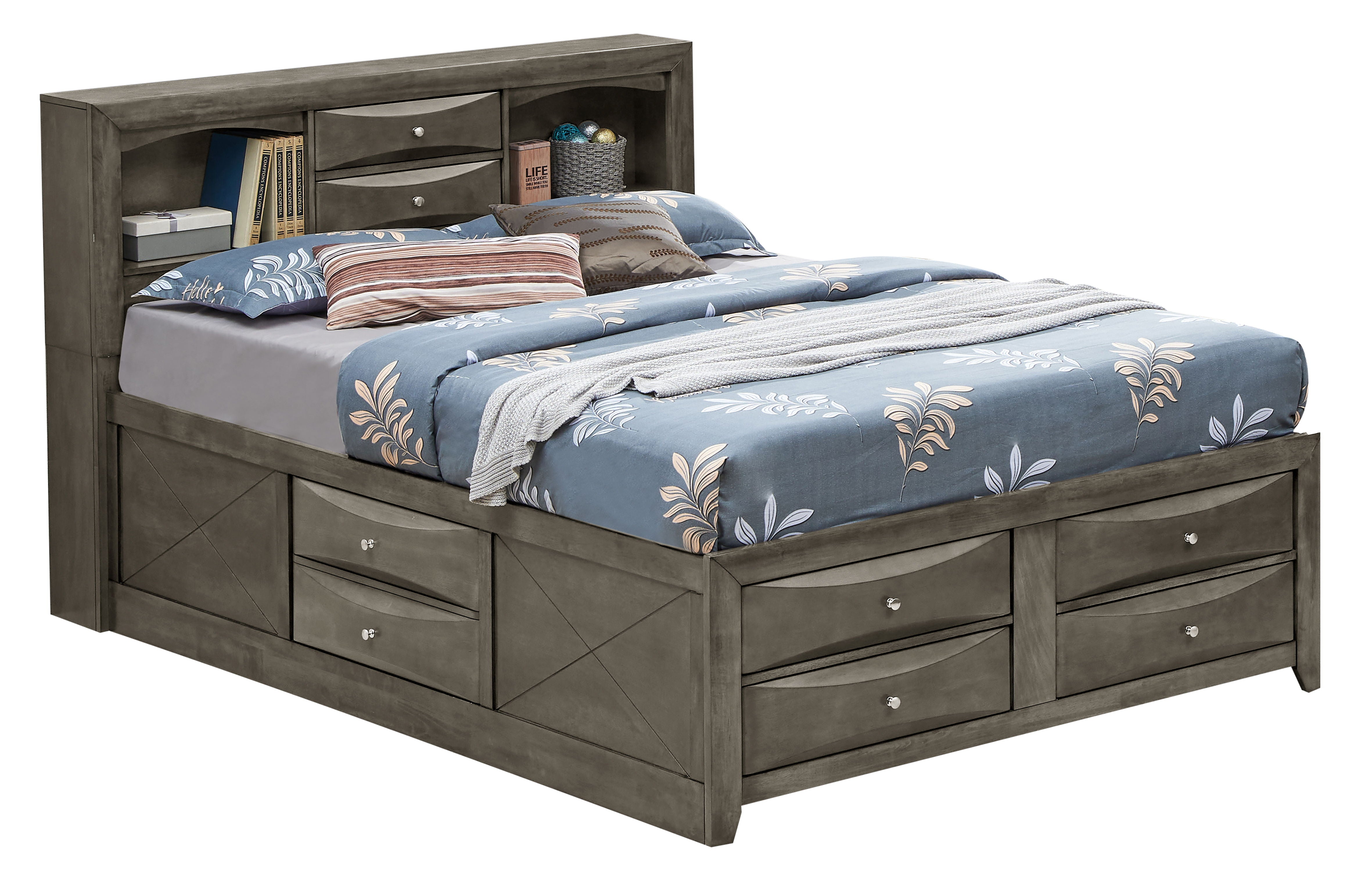 Marilla - Full Storage Bed - Gray