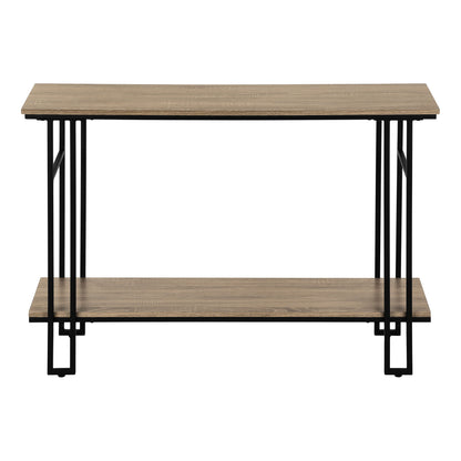 Accent Console Table For Entryway, Contemporary And Modern - Taupe / Black