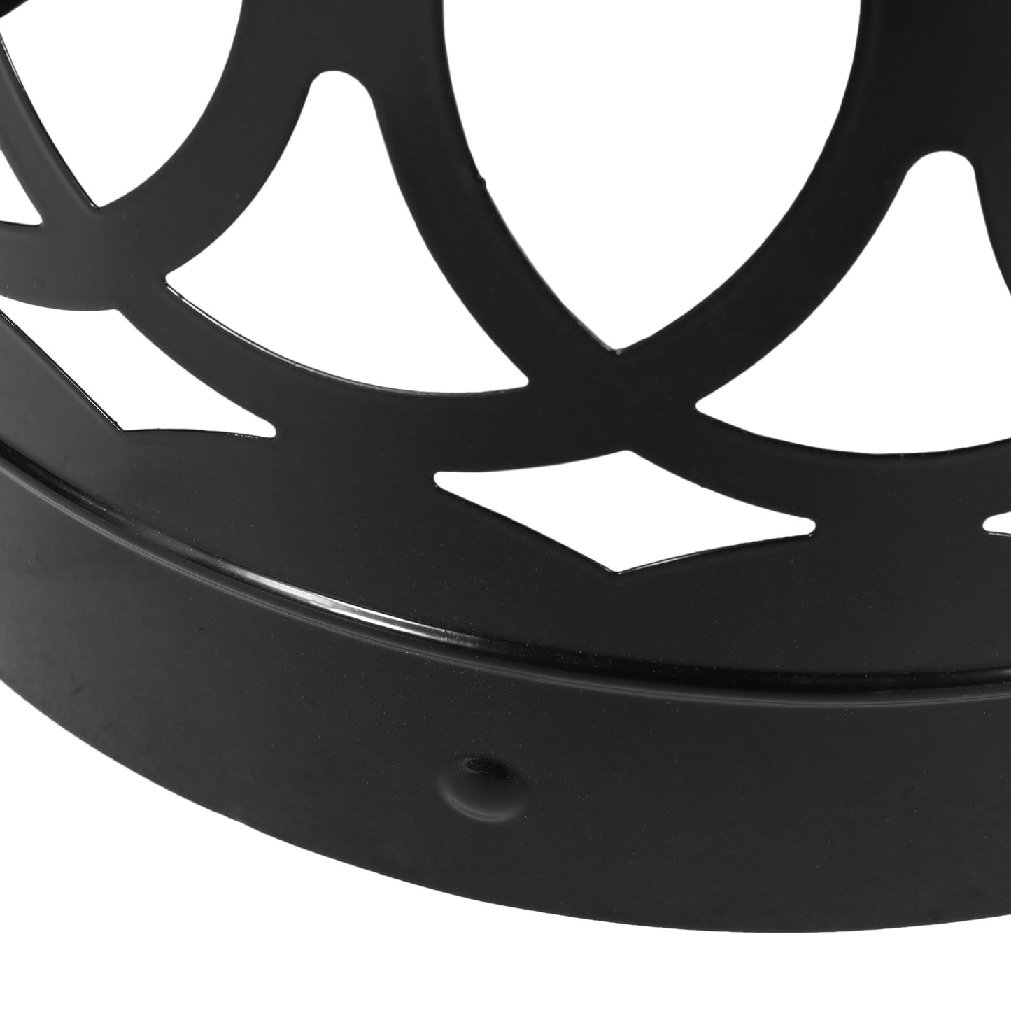 Outdoor, Metal End Table Large - Black