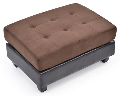 Stylish Contemporary Ottoman - Chocolate