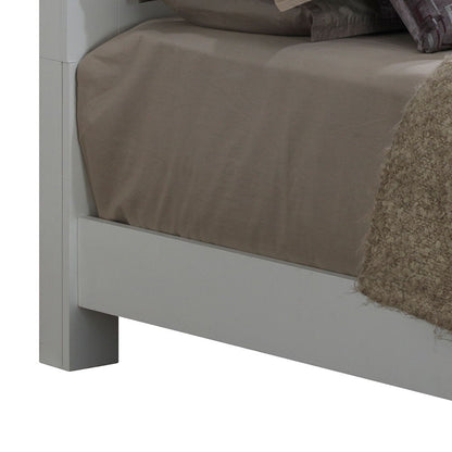 Twin Elegant Transitional Bed For Comfort - White