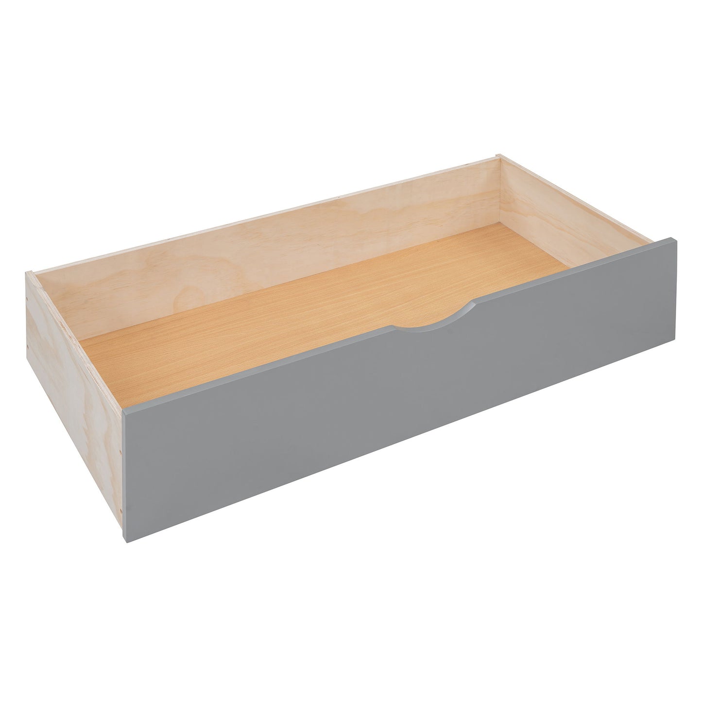Full Size Wooden Daybed With 2 Drawers, And All In One Cabinet And Shelf - Gray