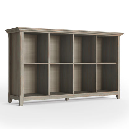 Amherst - 8 Cube Storage Sofa Table - Distressed Gray