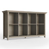 Amherst - 8 Cube Storage Sofa Table - Distressed Gray
