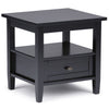 Warm Shaker - End Table - Black