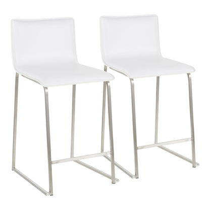 Mara - Contemporary Counter Stool (Set of 2) - White